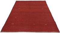 Morgenland Wollteppich Gabbeh Teppich handgeknüpft rot, rechteckig, 18 mm Höhe, handgeknüpft