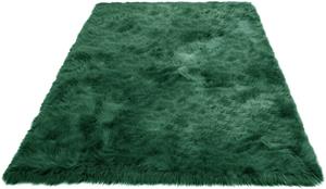 Home affaire Fellteppich "Valeria", rechteckig, 60 mm Höhe, Kunstfell, besonders weich und flauschig, fußbodenheizungsgeeignet, pflegeleicht, ideale Teppiche für Wohnzimmer, Sc