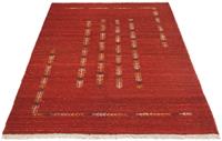 Wollteppich Gabbeh Teppich handgeknüpft rot, morgenland, rechteckig, Höhe: 18 mm, handgeknüpft