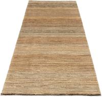 Morgenland Wollteppich Gabbeh Teppich handgeknüpft naturweiß, rechteckig, 18 mm Höhe, handgeknüpft