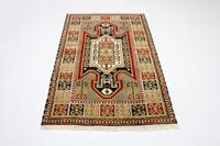 Morgenland Wollteppich Kazak Teppich handgeknüpft braun, rechteckig, 8 mm Höhe