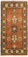 Morgenland Wollteppich Kazak Teppich handgeknüpft orange, rechteckig, 8 mm Höhe