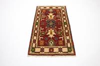 Morgenland Wollteppich Kazak Teppich handgeknüpft rot, rechteckig, 8 mm Höhe