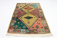 Morgenland Wollteppich Kazak Teppich handgeknüpft mehrfarbig, rechteckig, 18 mm Höhe