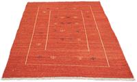 morgenland Wollteppich "Gabbeh Teppich handgeknüpft rot", rechteckig, handgeknüpft