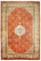 Morgenland Wollteppich Bidjar Teppich handgeknüpft orange, rechteckig, 10 mm Höhe