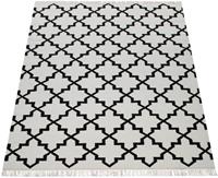 Paco Home Wollen kleed Kenitra 504 Platweefsel, zuivere wol, met de hand geweven, Scandi design, met franje