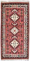 Morgenland Wollteppich Kazak Teppich handgeknüpft orange, rechteckig, 10 mm Höhe