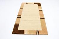 morgenland Wollteppich "Gabbeh Teppich handgeknüpft beige", rechteckig, handgeknüpft