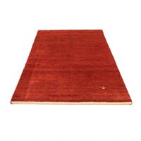 Morgenland Wollteppich Gabbeh Teppich handgeknüpft rot, rechteckig, 18 mm Höhe, handgeknüpft