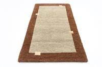 Morgenland Wollteppich Gabbeh Teppich handgeknüpft grau, rechteckig, 18 mm Höhe, handgeknüpft