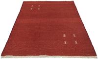 Morgenland Wollteppich Gabbeh Teppich handgeknüpft rot, rechteckig, 18 mm Höhe, handgeknüpft