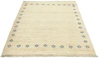 Morgenland Wollteppich Gabbeh Teppich handgeknüpft beige, rechteckig, 18 mm Höhe, handgeknüpft