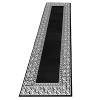 Giancasa Teppich Kurzflor Wohnzimmer Pino-117 schwarz Gr. 120 x 170