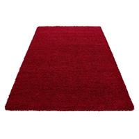 Giancasa Hochflor Teppich Langflor Shaggy Mala-380 rot Gr. 120 x 120