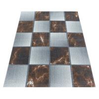 Giancasa Teppich Kurzflor Wohnzimmer Flachflor Horus-102 kupfer Gr. 80 x 150