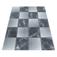 Giancasa Teppich Kurzflor Wohnzimmer Flachflor Horus-102 grau Gr. 80 x 250