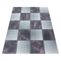 Giancasa Teppich Kurzflor Wohnzimmer Flachflor Horus-102 lila Gr. 80 x 250