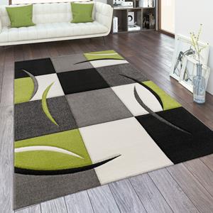 Paco Home Teppich "Diamond 665", rechteckig, Karo Muster, 3D-Design, auch als Läufer, Wohnzimmer, Schlafzimmer