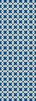 Queence Vinyltapete »Muster-Blau«, 90 x 250 cm, selbstklebend