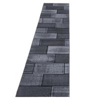 Giancasa Teppich Kurzflor Flachflor Ludi-306 schwarz Gr. 120 x 170