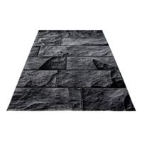 Giancasa Teppich Kurzflor Wohnzimmer Pino-114 schwarz Gr. 120 x 170