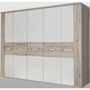 FORTE Kleiderschrank »Rondino« mit Kranz