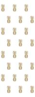 Queence Vinyltapete »Ananas-Gold«, 90 x 250 cm, selbstklebend