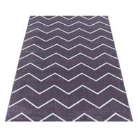 Giancasa Teppich Kurzflor Flachflor Verna-403 lila Gr. 120 x 170