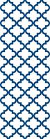 Queence Vinyltapete »Quek - blau«, 90 x 250 cm, selbstklebend