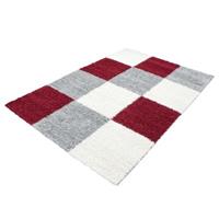 Giancasa Hochflor Teppich Langflor Shaggy Atlantis-860 rot Gr. 120 x 170