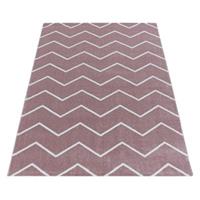 Giancasa Teppich Kurzflor Flachflor Verna-403 rosa-kombi Gr. 120 x 170