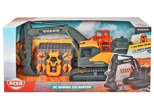 Dickie Toys 203729018 RC Volvo Mining Excavator RC functiemodel Elektro Bouwvoertuig Met lichteffect, Met geluidsfunctie