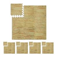 Relaxdays 45 x Bodenschutzmatte Fitness beige
