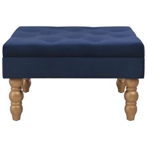vidaXL Kruk 60x60x36 cm fluweel marineblauw