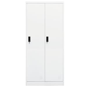 VidaXL Kleiderschrank Weiß 80x50x180 cm Stahl 