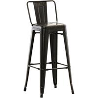 CLP Metall Barhocker Mason-antik_schwarz-gold