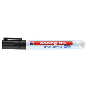 Edding e-95 glasmarker, zwart