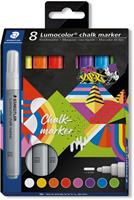 STAEDTLER Lumocolor Kreidemarker chalk marker, 8er Etui