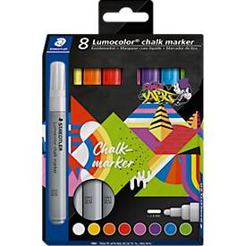 STAEDTLER Lumocolor Kreidemarker chalk marker, 8er Etui