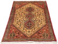Morgenland Wollteppich Abadeh Medaillon 128 x 76 cm, rechteckig, 1 mm Höhe, Handgeknüpft