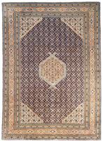 Morgenland Wollteppich Ardebil Medaillon Blu scuro 285 x 198 cm, rechteckig, 1 mm Höhe, Unikat mit Zertifikat