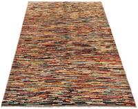 Morgenland Wollteppich Streifen Multicolore 172 x 127 cm, rechteckig, 0,8 mm Höhe, Handgeknüpft