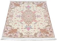 Morgenland Wollteppich Täbriz - 40 Raj Medaillon Blu scuro 311 x 205 cm, rechteckig, 0,8 mm Höhe, Unikat mit Zertifikat