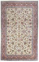 Morgenland Wollteppich Sarough Durchgemustert Beige 335 x 215 cm, rechteckig, 1 mm Höhe, Unikat mit Zertifikat