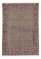 Morgenland Wollteppich Moud Stark Gemustert Beige 194 x 152 cm, rechteckig, 1 mm Höhe, Unikat mit Zertifikat