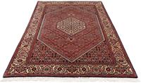 Morgenland Wollteppich Bidjar - Zanjan Medaillon Rosso 220 x 135 cm, rechteckig, 1,5 mm Höhe, Unikat mit Zertifikat