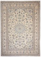 Morgenland Wollteppich Moud Medaillon Beige 199 x 148 cm, rechteckig, 1 mm Höhe, Unikat mit Zertifikat