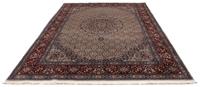 Morgenland Wollteppich Moud Medaillon Beige 289 x 202 cm, rechteckig, 1 mm Höhe, Unikat mit Zertifikat