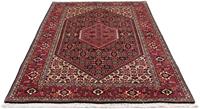 Morgenland Wollteppich Bidjar - Zanjan Medaillon Rosso 216 x 138 cm, rechteckig, 1,5 mm Höhe, Unikat mit Zertifikat